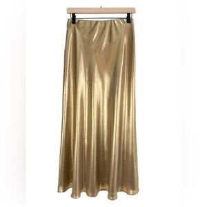 Zara Midi Metallic Skirt